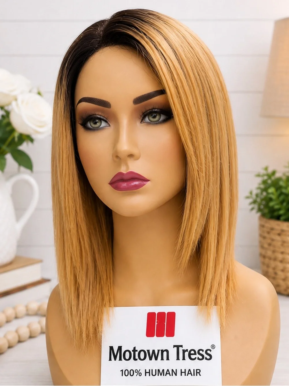 RARE HOT ITEM! Motown Tress OT4/27 Remy Human Hair Deep Part Lace Wig LIKE NEW!